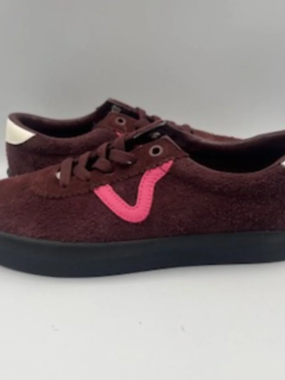 NEW Vans Sport Sneaker brown pop retro Unisex Women’s 8 Men’s 6.5 Suede Low top